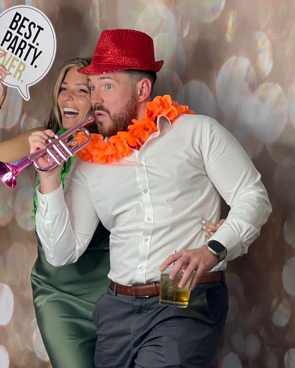 Bursting with Joy luxury photo booth at a Northern Virginia event